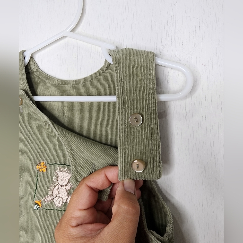 3 Piece Set Harry & Me Corduroy Overalls,  Long Sleeve Shirt Hood Jacket Sz 24M - Picture 13 of 17